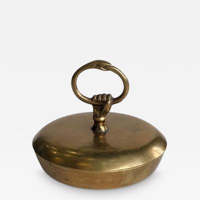 Brass Dresser Trinket Box 1960