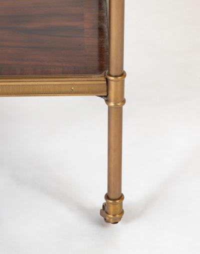 Brass Gallery Post Three Tier Etagere