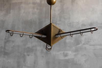Brass Geometric Pendant Lights Europe Late 1980s
