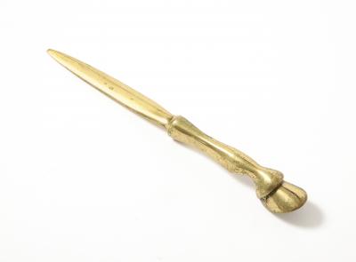 Brass Hoof Letter Opener United States c 1950