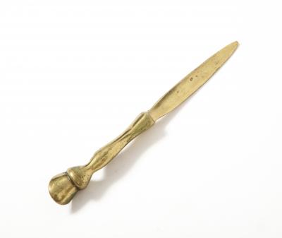 Brass Hoof Letter Opener United States c 1950