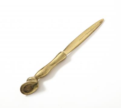 Brass Hoof Letter Opener United States c 1950