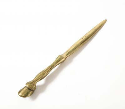 Brass Hoof Letter Opener United States c 1950