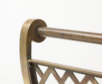 Brass Latice Fireplace Log Holder