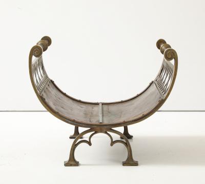 Brass Latice Fireplace Log Holder