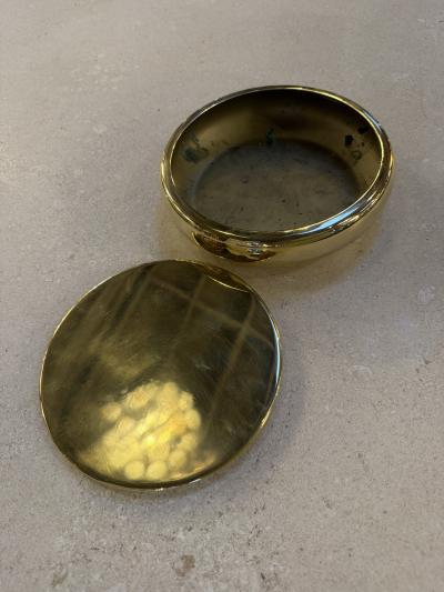 Brass Lidded Box Mid Century Modern
