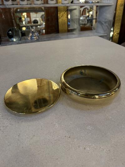 Brass Lidded Box Mid Century Modern