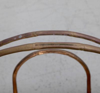 Brass Magazine Faux Bamboo Stand