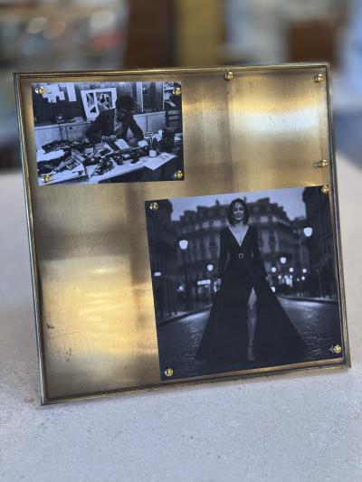 Brass Magnetic Photo Frame with Decorative Studs