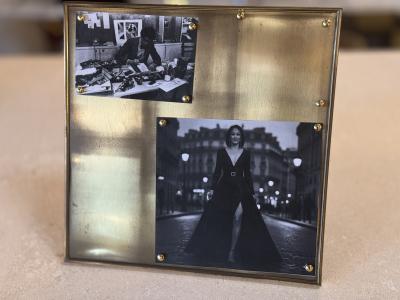 Brass Magnetic Photo Frame with Decorative Studs