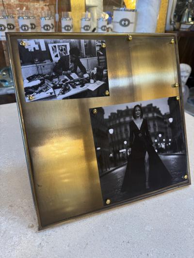 Brass Magnetic Photo Frame with Decorative Studs