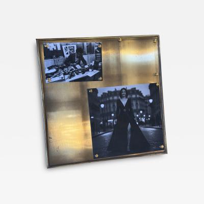Brass Magnetic Photo Frame with Decorative Studs