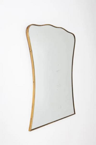 Brass Mirror frame mirror Italy c1950