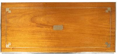 Brass Mounted Mahogany Campaign Chest