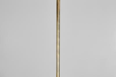 Brass Pendant Lamp with Textured Opal Glass Shade Europe Mid 20th Century