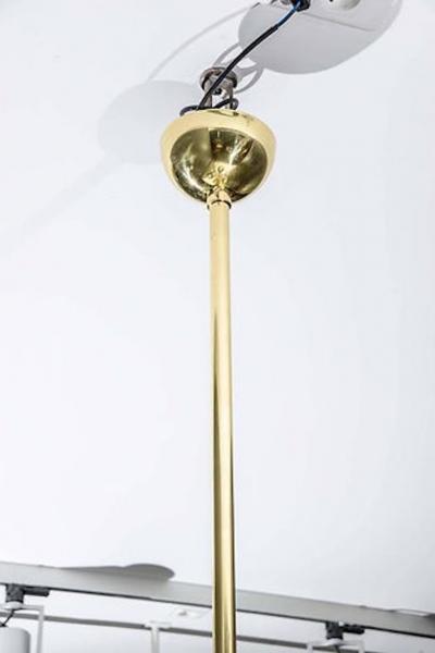 Brass Pendants with Half Glass Globes