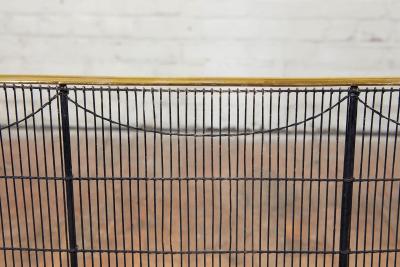Brass Railed Swag Decorated Nursery Guard