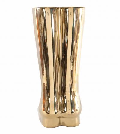 Brass Rainboot Shaped Umbrella Stand