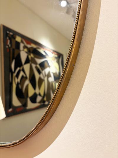 Brass Shield Mirror