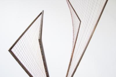 Brass String Optical Sculpture