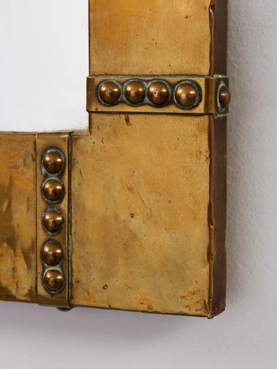 Brass Studded Mirror