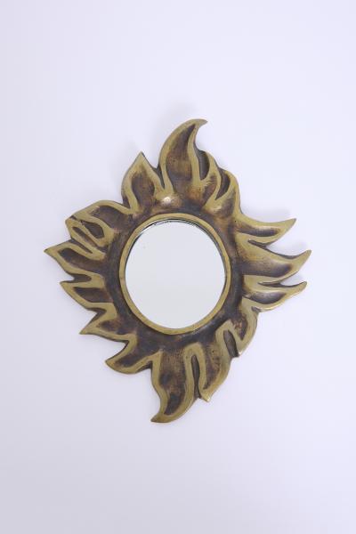 Brass Sunburst Mirror