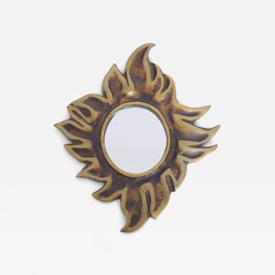 Brass Sunburst Mirror