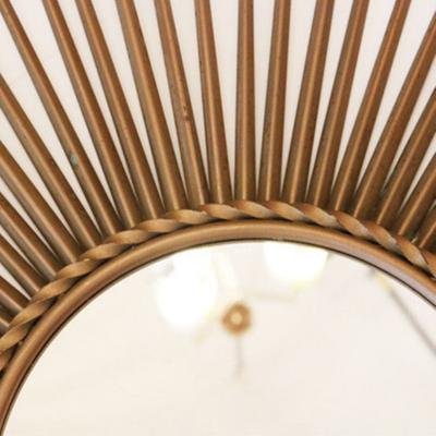 Brass Sunburst Mirror By Chaty Villauris