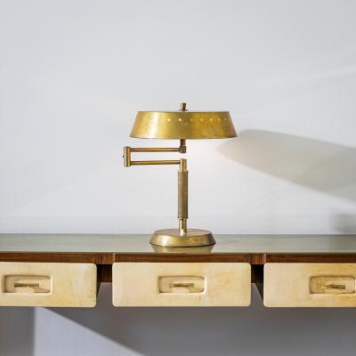 Brass Table Lamp Italian Manufacture 1950s