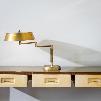 Brass Table Lamp Italian Manufacture 1950s