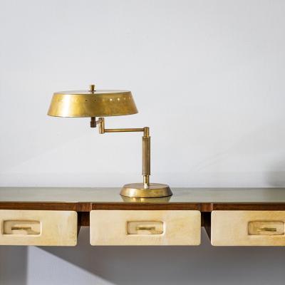 Brass Table Lamp Italian Manufacture 1950s