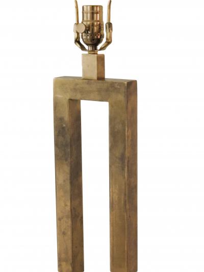 Brass Tone Modern Floor Lamp