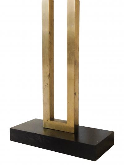 Brass Tone Modern Floor Lamp