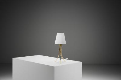 Brass Tripod Table Lamp Europe Mid 20th Century