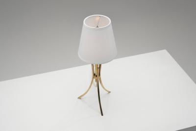 Brass Tripod Table Lamp Europe Mid 20th Century