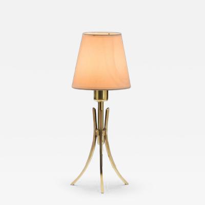 Brass Tripod Table Lamp Europe Mid 20th Century