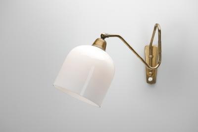 Brass Wall Lamp with Swivel Arm Denmark ca 1940s