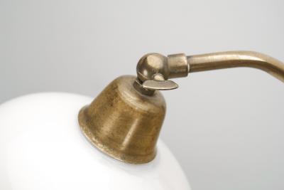 Brass Wall Lamp with Swivel Arm Denmark ca 1940s