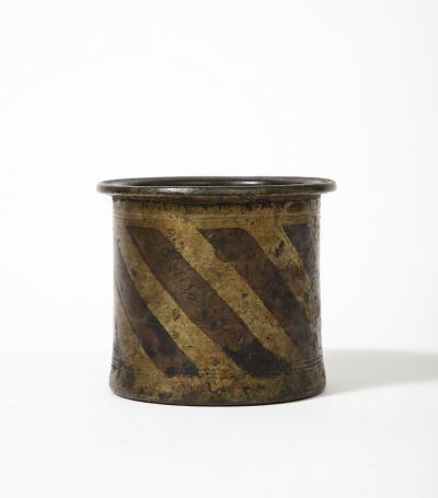 Brass and Bronze Ink Mixing Vessel