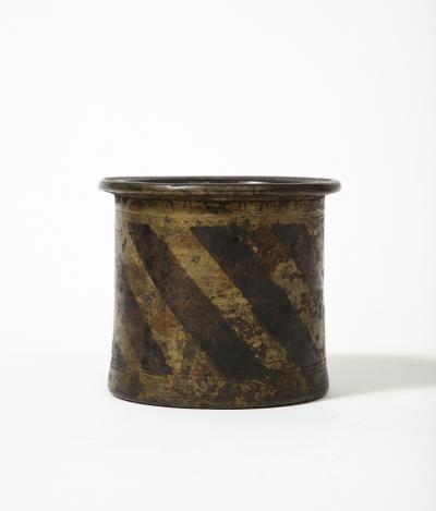 Brass and Bronze Ink Mixing Vessel