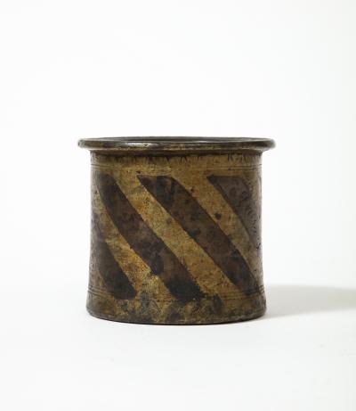 Brass and Bronze Ink Mixing Vessel