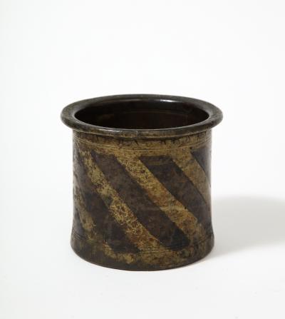 Brass and Bronze Ink Mixing Vessel