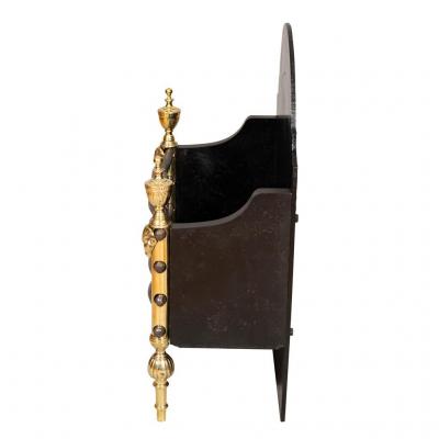 Brass and Cast Iron Fireplace Grate