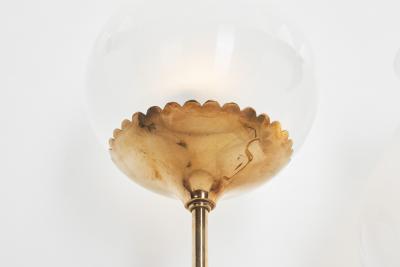 Brass and Frosted Glass Wall Lamp with Bow Detail Early 20th Century