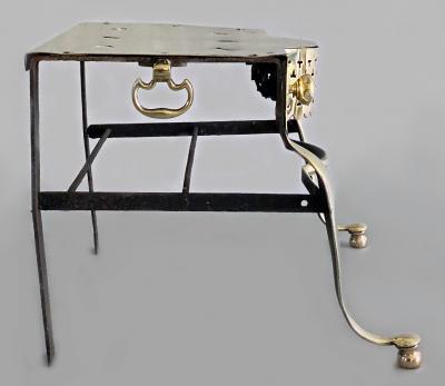 Brass and Iron English Footman Trivet