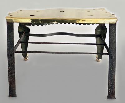 Brass and Iron English Footman Trivet