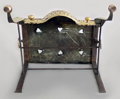 Brass and Iron English Footman Trivet