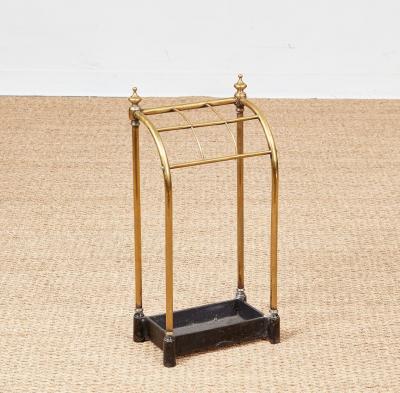 Brass and Iron Umbrella Stand