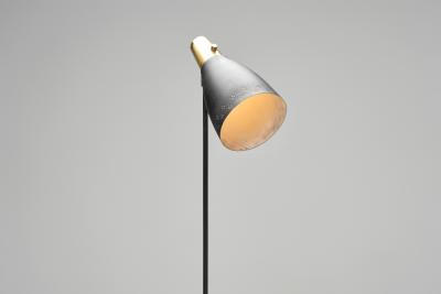 Brass and Lacquered Metal Floor Lamp Europe 1950s