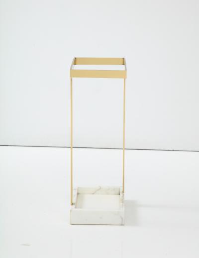 Brass and Marble Umbrella Stand by James Devlin